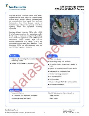 GTCA38-501M-R10-FS2 datasheet  